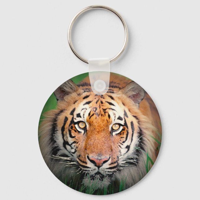 Wild Tiger Artwork Key Ring (Front)