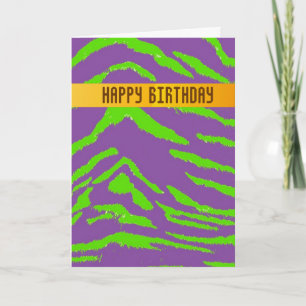 Wild Tiger Birthday Card