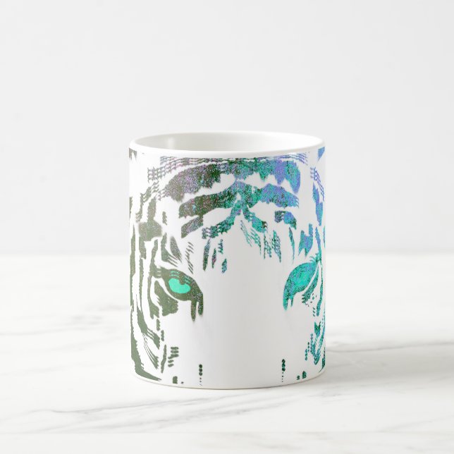Wild Tiger//Blue Coffee Mug (Center)