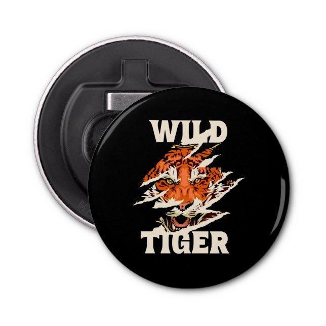 Wild tiger bottle opener (Front)