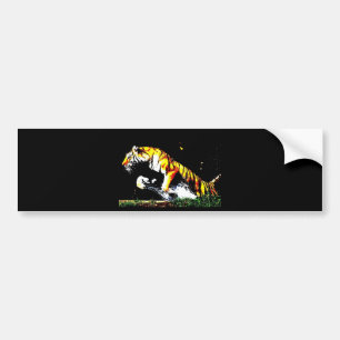 Wild Tiger Bumper Sticker