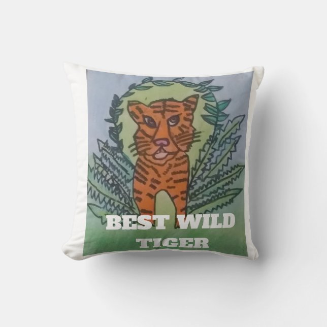 Wild Tiger Cushion (Front)
