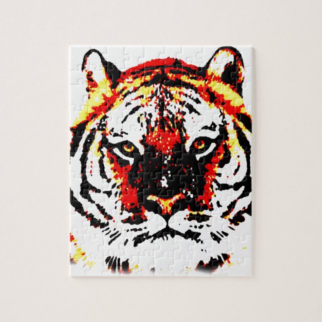 Wild Tiger Eyes Jigsaw Puzzle (Vertical)