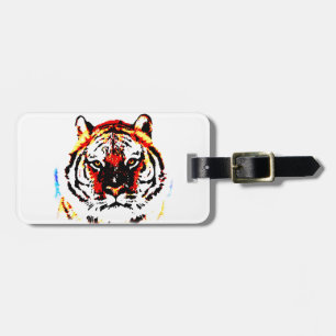 Wild Tiger Eyes Luggage Tag