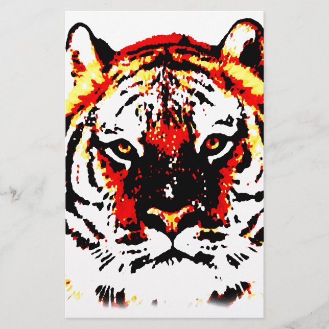 Wild Tiger Eyes Stationery (Front)