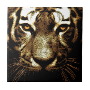 Wild Tiger Eyes Tile