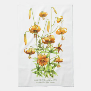 Wild Tiger Lilies Tea Towel