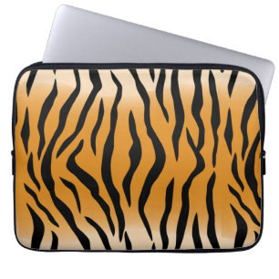 Wild Tiger Skin Pattern Laptop Sleeve
