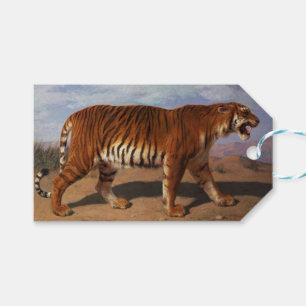Wild Tiger Stalking its Prey (by Rosa Bonheur) Gift Tags