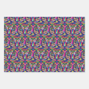 Wild Tiger Wrapping Paper Sheet
