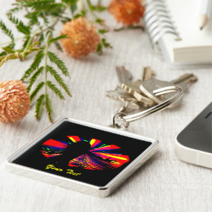 Wild Times #-Premium Square Keychain