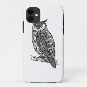 Wild Totem Animal Owl Doodle iPhone 11 Case