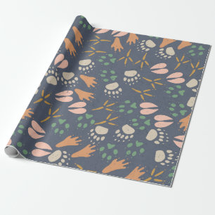 Wild Tracks Spring Wrapping Paper