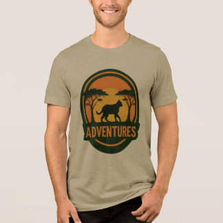 Wild Trek Adventures Cat T-Shirt Tri-Blend Shirt