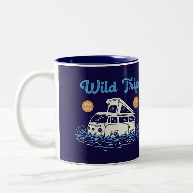 Wild Trip Two-Tone Coffee Mug (Left)