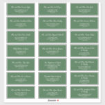 Wild Tropical Green Wedding Guest Address Labels<br><div class="desc">These wild tropical green wedding guest address labels are perfect for a beach or destination wedding. The modern romantic design features a tropical green typography. 21 labels per sheet. Add each sheet that you need to your cart individually. Each individual label is about 2" x 4" (may be slightly smaller)....</div>