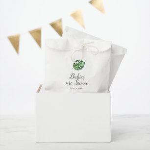Wild Tropical Palm Baby Shower Babies are Sweet Favour Bags