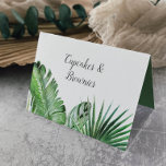 Wild Tropical Palm Buffet Food Labels Table Number<br><div class="desc">These wild tropical palm buffet food labels are perfect for a beach or destination wedding. The design features an exotic array of green watercolor banana palm tree leaves, ferns, foliage, botanical plants and greenery for a tropical summer feel. Customise each card with the food name and purchase each card individually....</div>