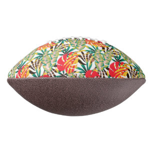 Wild Tropical Palm Leaves American Football
