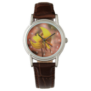 Wild Trout Lily Flower And Insect Friend Tinted   Watch