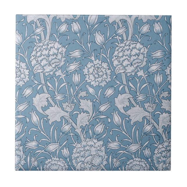Wild Tulip by William Morris  Tile (Front)