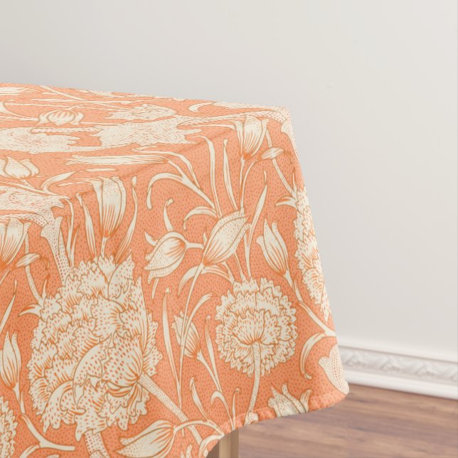 Wild tulip duotone bouquet pattern  tablecloth (In Situ)