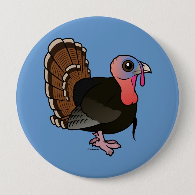 Wild Turkey 10 Cm Round Badge (Front)