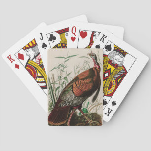 Wild Turkey Birds of America Audubon Print Playing Cards