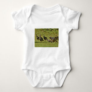 Wild Turkey, Camouflage colours Baby Bodysuit
