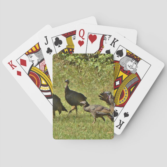 Wild Turkey, Camouflage colours Playing Cards (Back)