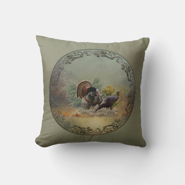Wild turkey   cushion (Front)