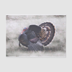 Wild Turkey Decoupage  Tissue Paper