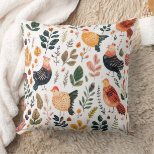 Wild Turkey Feather Wildlife Pattern Cushion