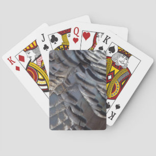 Wild Turkey Feathers II Abstract Nature Design Playing Cards