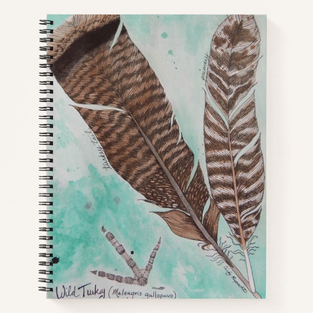Wild Turkey Feathers Notebook (Front)