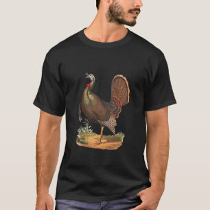 Wild Turkey Game Bird Illustration T-Shirt