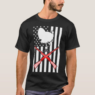 Wild Turkey Guns & American Flag T-Shirt