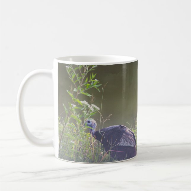 Wild Turkey Hiding in Grass Mug (Left)
