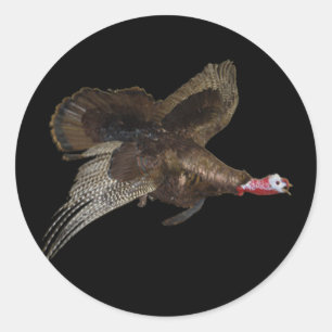 Wild Turkey Hunting Classic Round Sticker