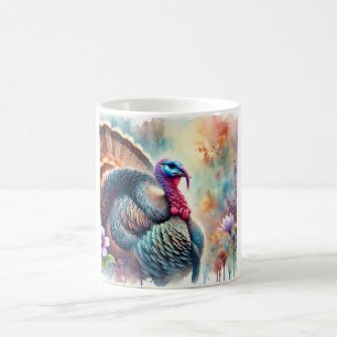Wild Turkey in the Wilderness 030724AREF123 - Wate Coffee Mug