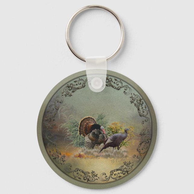 Wild turkey key ring (Front)