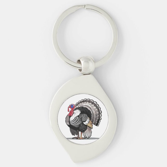 Wild turkey key ring (Front)