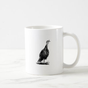 Wild Turkey (line art) Coffee Mug