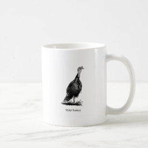 Wild Turkey (line art) Coffee Mug