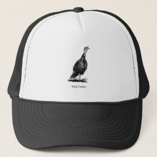 Wild Turkey (line art) Trucker Hat
