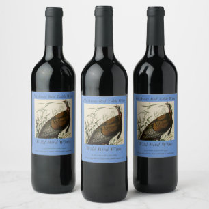 Wild Turkey (Male) from Audubon's Birds of America Wine Label