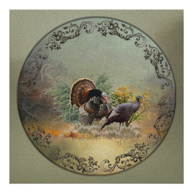 Wild turkey  photo print (Front)