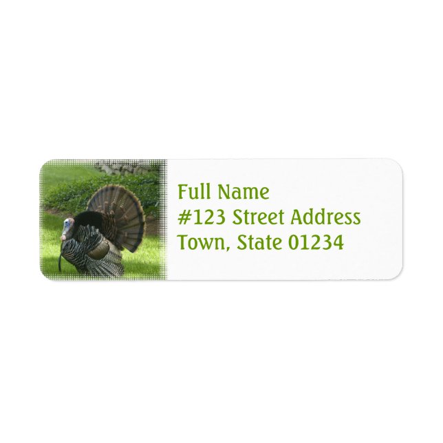 Wild Turkey Return Address Label (Front)