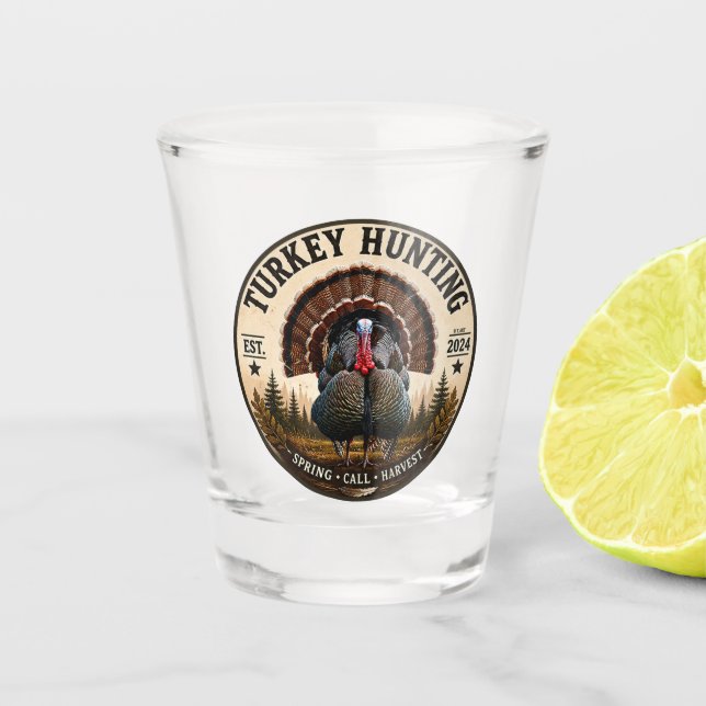 Wild turkey   shot glass (Front)