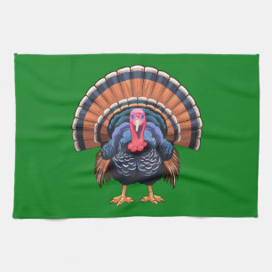 Wild turkey tea towel